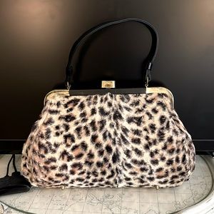 Vintage Cheetah Leopard Handbag